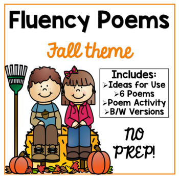 Preview of Fall Poems l Fall Fluency Practice l Fall Reading Activities