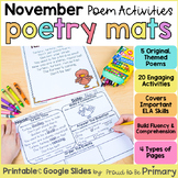 Fall Poems of the Week - November Poetry Activities for Sh
