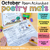 Fall Poems of the Week - October Poetry Activities for Sha