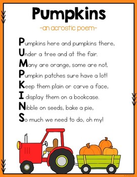 Fall Poetry by Rachel K Resources | Teachers Pay Teachers