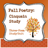 Fall Poetry: Cinquain Poem Study Unit - Distance Learning