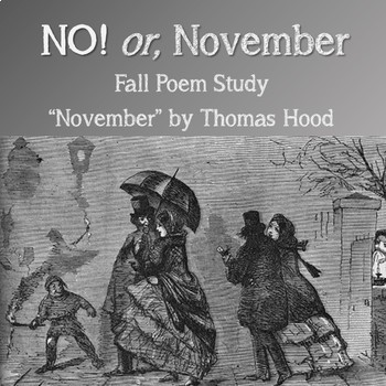 Preview of Fall Poetry: "November" Poem Study Packet