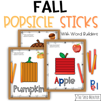 Preview of Fall Popsicle Sticks