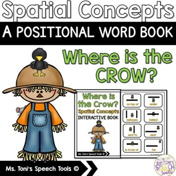 Preview of Fall Positional Word Adapted Book | Spatial Concepts | Autism