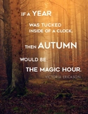 Fall Poster with Autumn Quote