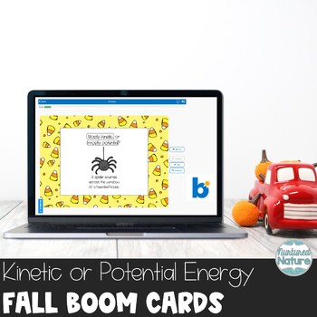 Preview of Fall Potential and Kinetic Energy Fall Boom Cards for Halloween