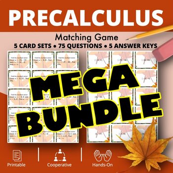 Preview of Fall: PreCalculus BUNDLE Matching Games