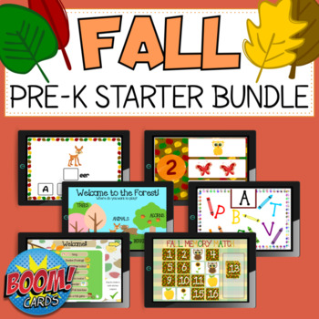 Preview of Fall PreK Starter Bundle (DIGITAL NO PREP)