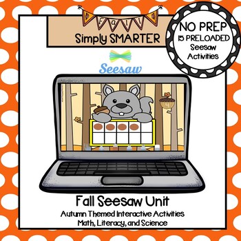 Preview of Fall Preloaded Seesaw Unit For Kindergarten