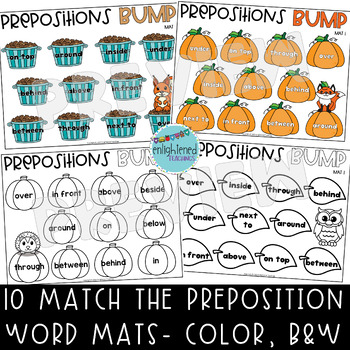 Fall Prepositions BUMP Game Fall Positional Words Fall Spatial Concepts