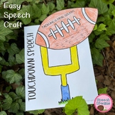 Fall Preschool Speech Language Therapy: Football Worksheet