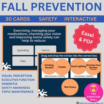 Preview of Fall Prevention Activity (Safety Awareness) Cognition, Adult Speech Therapy Task