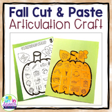 Fall Articulation Pumpkin Craft for Speech Therapy