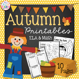 Fall Printables for Kindergarten/First Grade