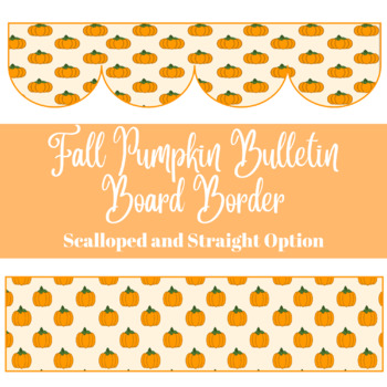 Fall Pumpkin Bulletin Board Border by Teaching with T and G | TpT