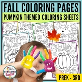 Fall Pumpkin Coloring Pages | Autumn November Coloring Sheets