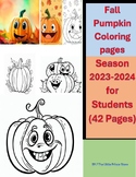 Fall Pumpkin Coloring Pages Season (42 Pages) For Students