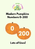 Fall Pumpkin Counting 0-200, Math Games, Pocket Chart, Num