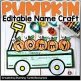 Fall Pumpkin Craft EDITABLE Name Craft