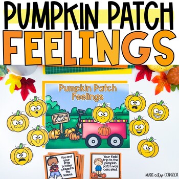 Preview of Fall Pumpkin Feelings & Emotions Lesson, Counseling & SEL Game 