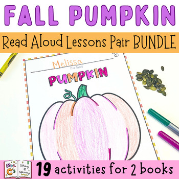 Preview of Fall Pumpkin Fiction and Nonfiction Read Aloud and Activities Pair BUNDLE