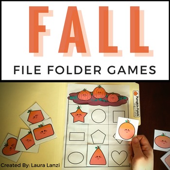 Fall File Folder Games by Laura Lanzi | Teachers Pay Teachers