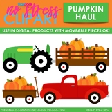 Fall Pumpkin Haul Clip Art (Digital Use Ok!)
