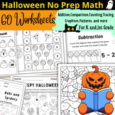 Fall Pumpkin Math Color by Numbers,Matching,and more |Hall