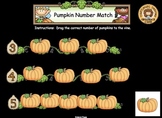 Pumpkin Number Match For Smartboard - FREEBIE