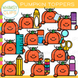 Fall Pumpkin Page Toppers Clip Art