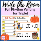 Fall Pumpkin Rhythm Write the Room for Triplet Music Revie