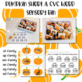 Fall/ Pumpkin Short a CVC Word Sensory Bin Cards