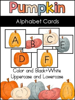 Fall Pumpkins Alphabet Cards by Julianna Hughes | TPT