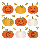 Fall Pumpkins Clip Art Set