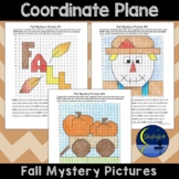 Fall Coordinate Plane Graphing Pictures in Quadrant I Myst