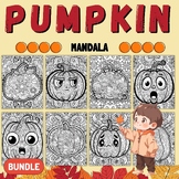 Fall Pumpkins Mandala Coloring Pages - Fun September Octob