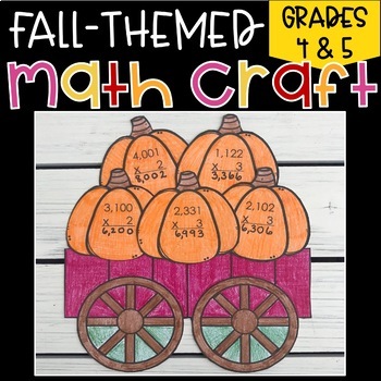 Preview of Fall Pumpkins Multiplication Craft