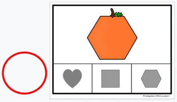 Preview of Fall- Pumpkins- Shape Matching Clip Cards- Google Slides Activities