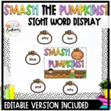 Fall Pumpkins Sight Word Display | Classroom Display | Editable