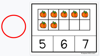 Preview of Fall- Pumpkins- Tens Frames- Clip Cards- Google Slides Activities
