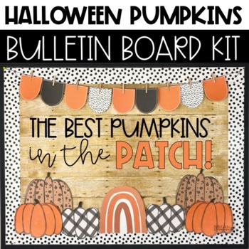 Preview of Fall Pumpkins and Halloween Bulletin Board or Door Decor