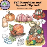 Fall Pumpkins and Squash Clip Art