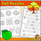 Fall Puzzles / Autumn Puzzles - Fall Crossword, Fall Word 