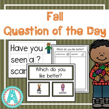 Fall Question of the Day for Preschool by Mrs A's Room | TPT