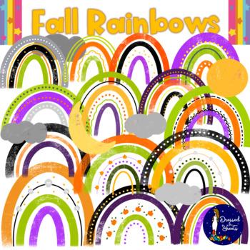 Preview of Fall Rainbows Clip Art