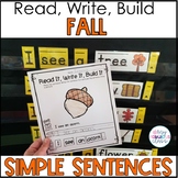 Fall Sentence Building Read, Build, Write