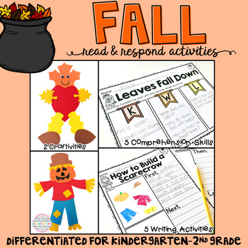 Preview of Fall: Reading Comprehension, Writing and Craftivities