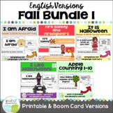 Fall Readers Bundle 1 Printable Readers & Digital Boom Car