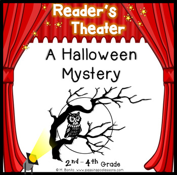 Preview of Fall Readers Theater Scripts Halloween Activities Haunted House Reading Mystery