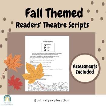 Preview of Fall Readers' Theatre Drama Scripts and Assessments for Primary